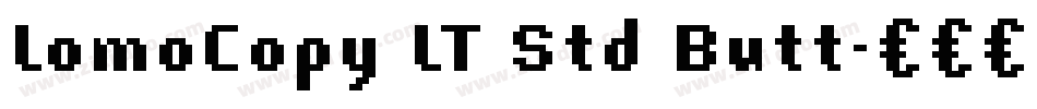 LomoCopy LT Std Butt字体转换